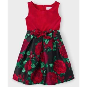 The Children’s Place Mommie & Me Red Velvet & Roses Dress 8
